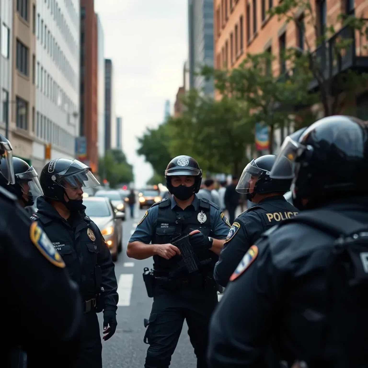 Police presence in San Antonio after a shooting incident