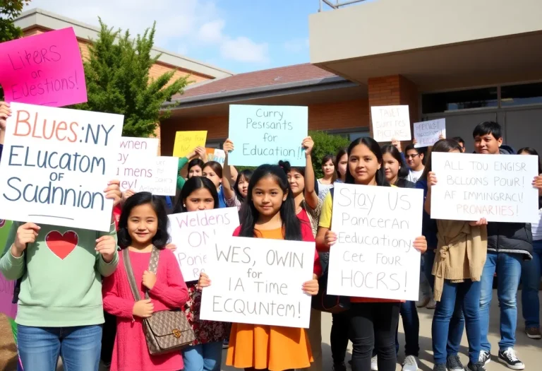 Students protesting educational policies in Oklahoma