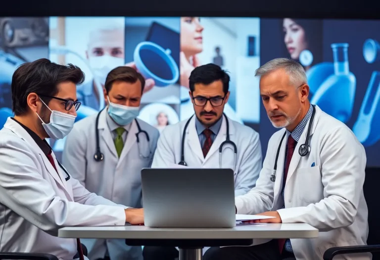 Physicians discussing certification issues online