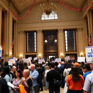 San Antonio City Hall during candidate application day