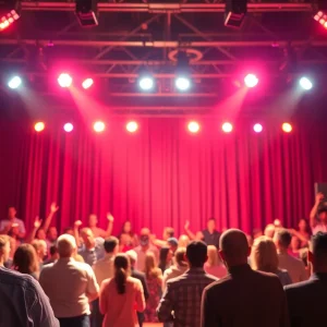 Audience enjoying a live comedy show in San Antonio