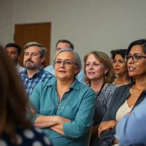 Community members participating in a discussion in San Antonio.