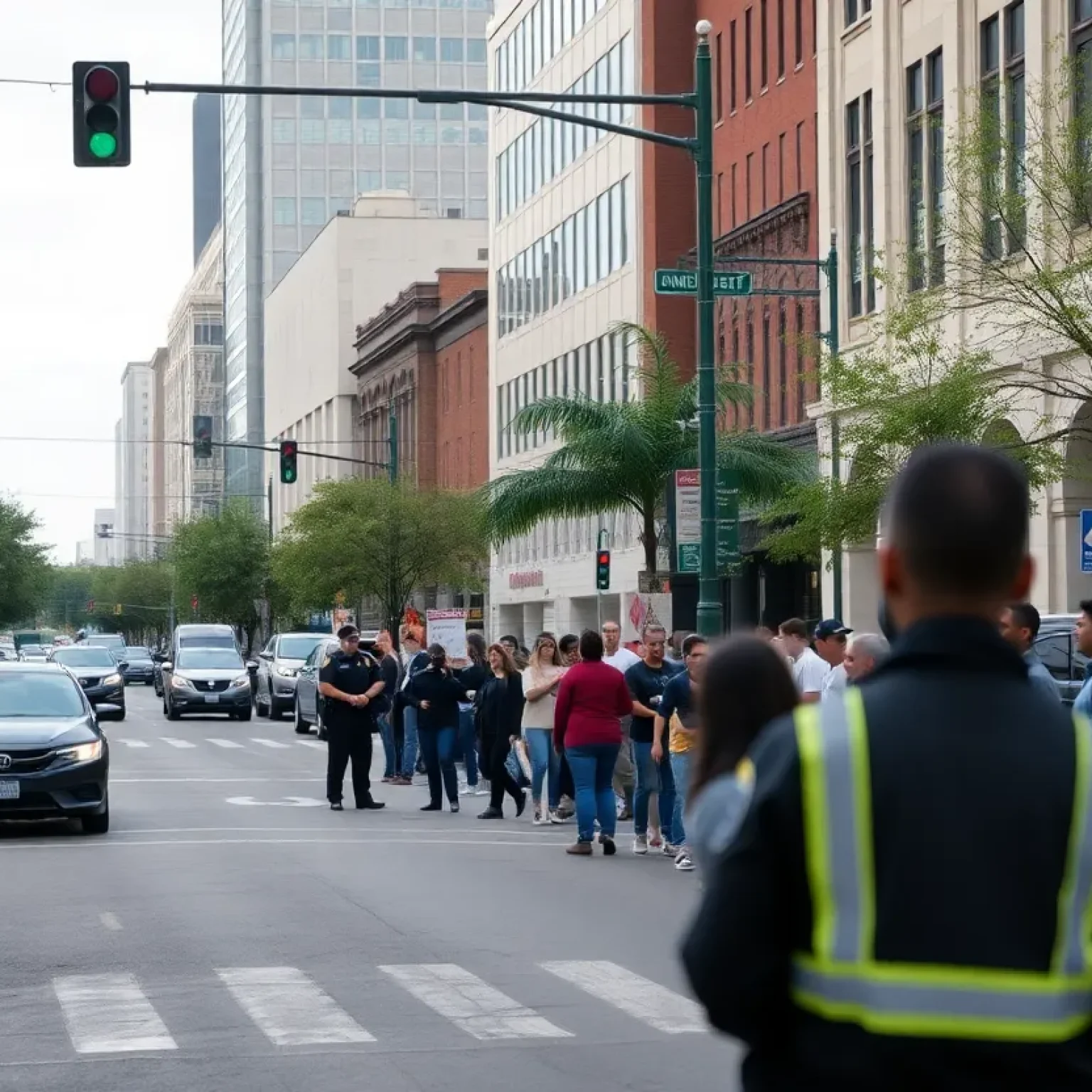 Community members gather in San Antonio in response to recent crime.