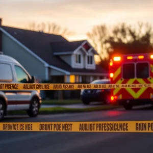 Police and emergency response at a shooting scene in San Antonio