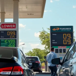 Gas station in San Antonio with lower gas prices