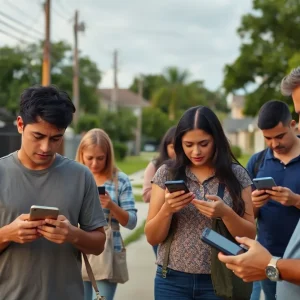 Residents of San Antonio looking concerned due to social media rumors.