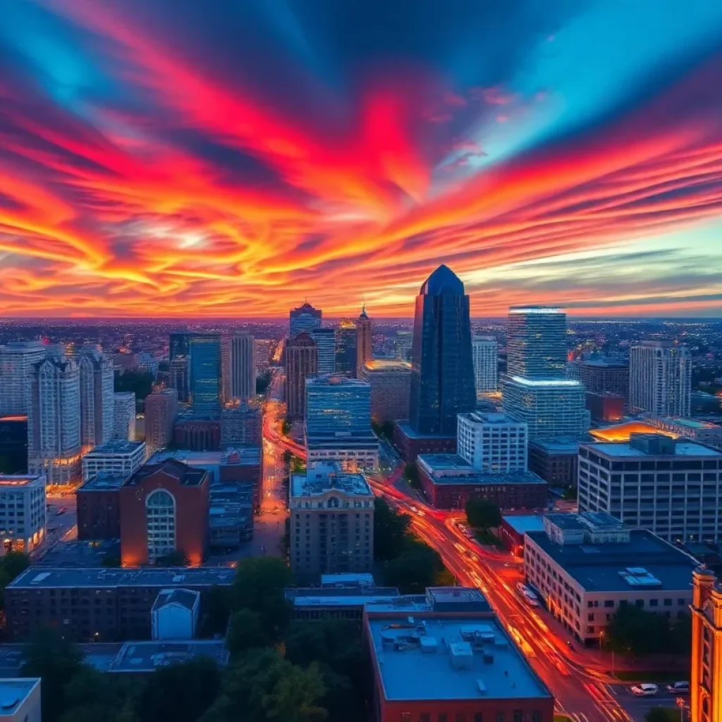 San Antonio cityscape depicting excitement for the mayoral race.