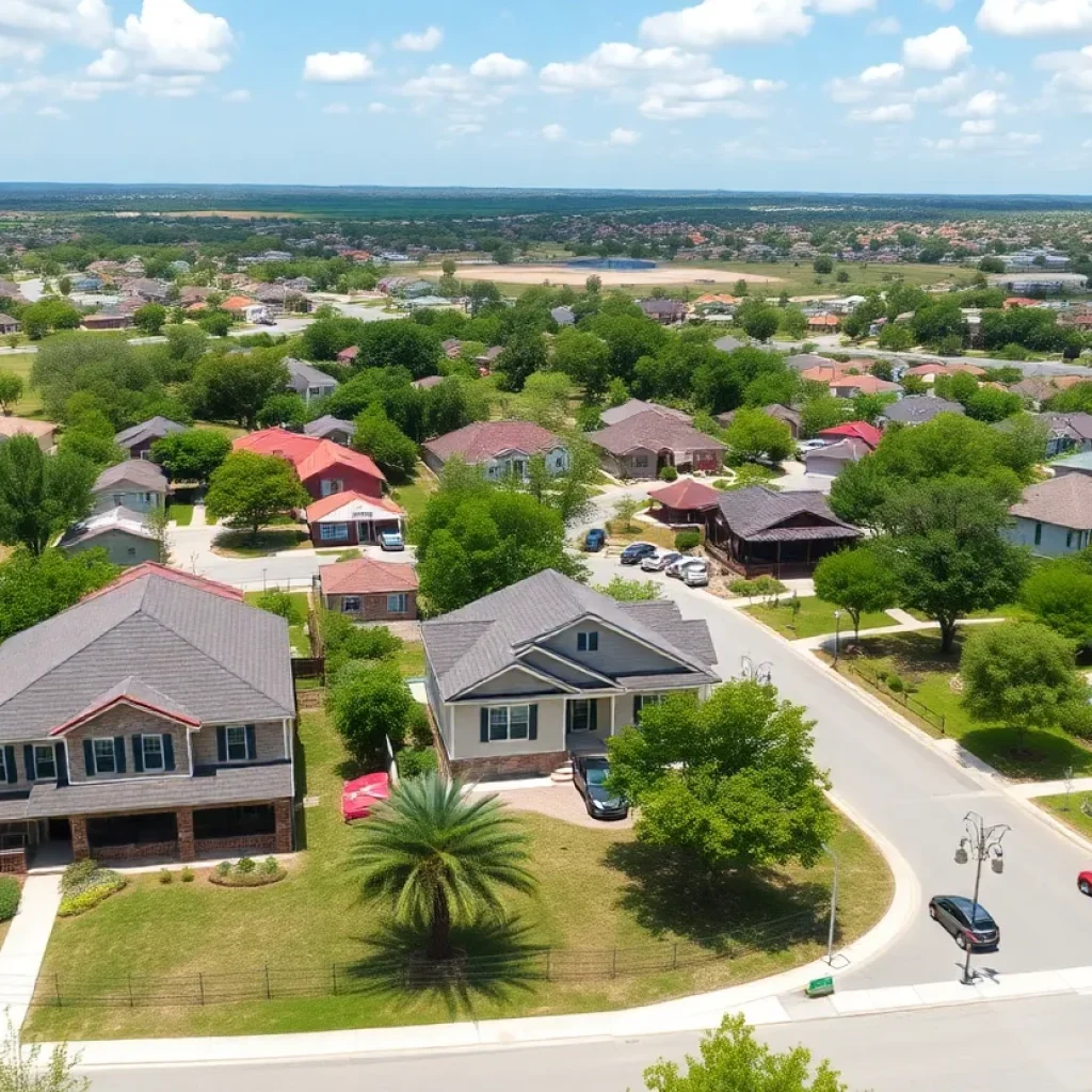 Suburban housing in San Antonio and New Braunfels