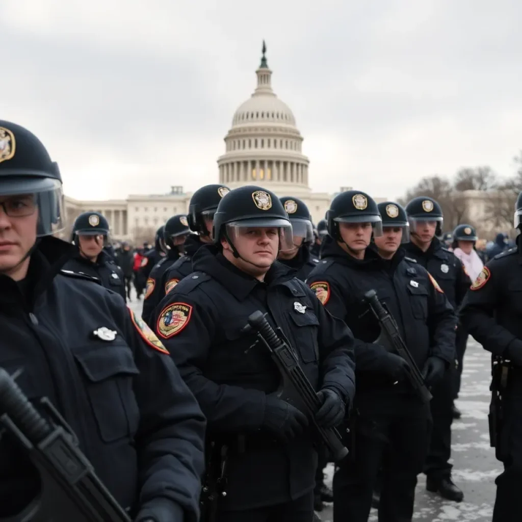 San Antonio police officers gearing up for the presidential inauguration