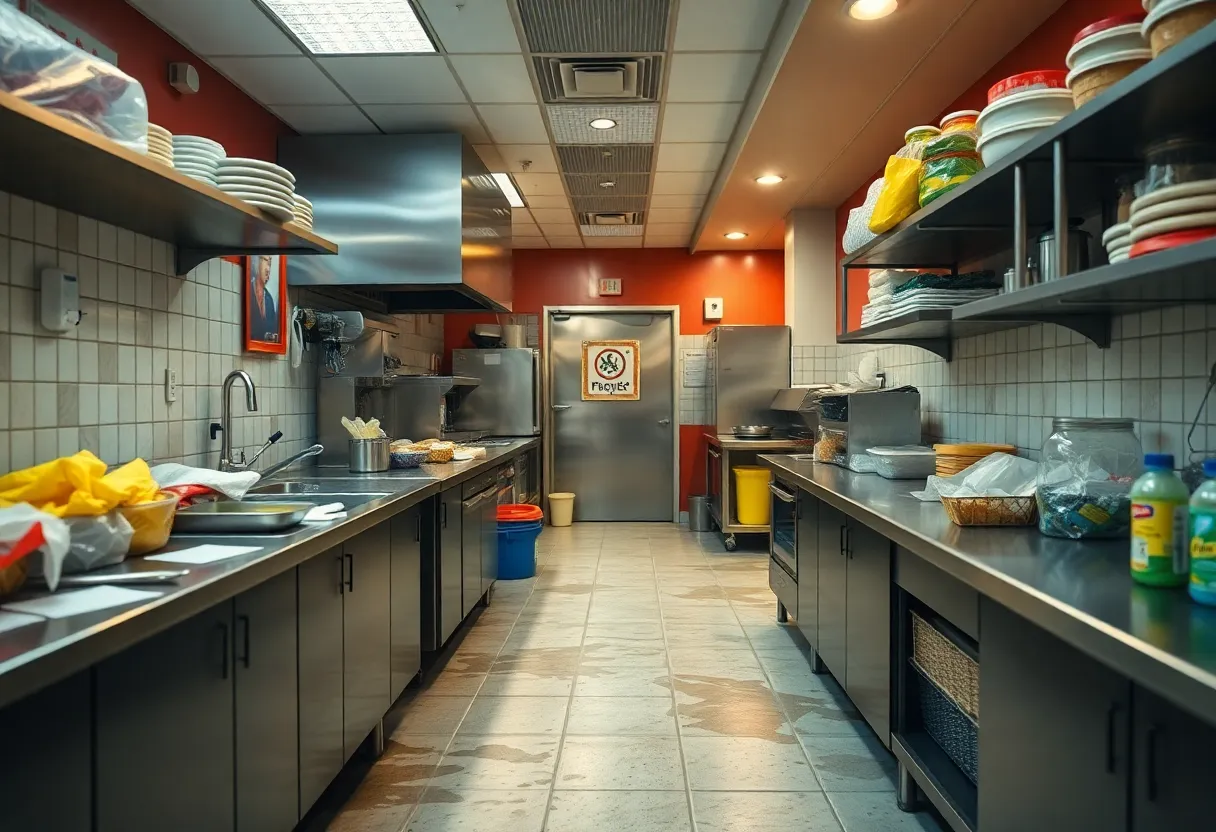 San Antonio restaurant kitchen showing hygiene issues