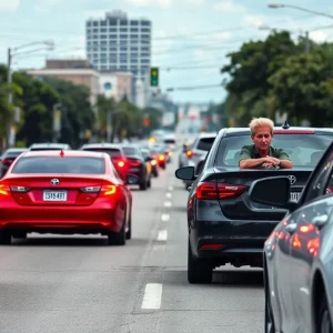 Traffic conditions in San Antonio highlighting concern over recent road rage.