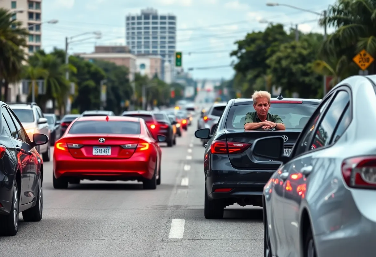 Traffic conditions in San Antonio highlighting concern over recent road rage.