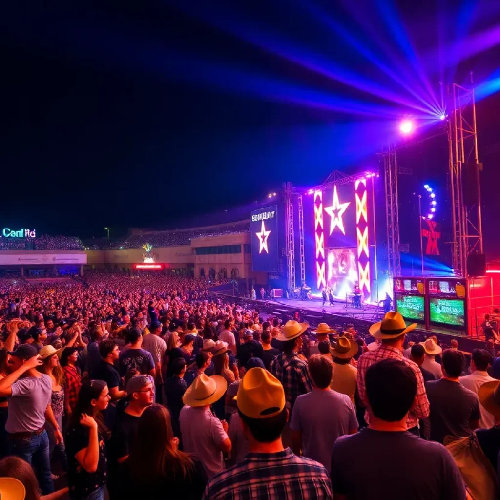 Vibrant concert scene at San Antonio Stock Show & Rodeo