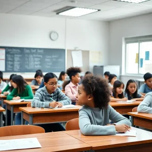 Students in a San Antonio classroom focused on learning