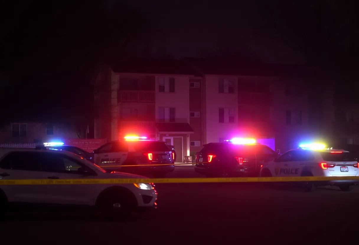 Police at the scene of a tragic shooting in San Antonio