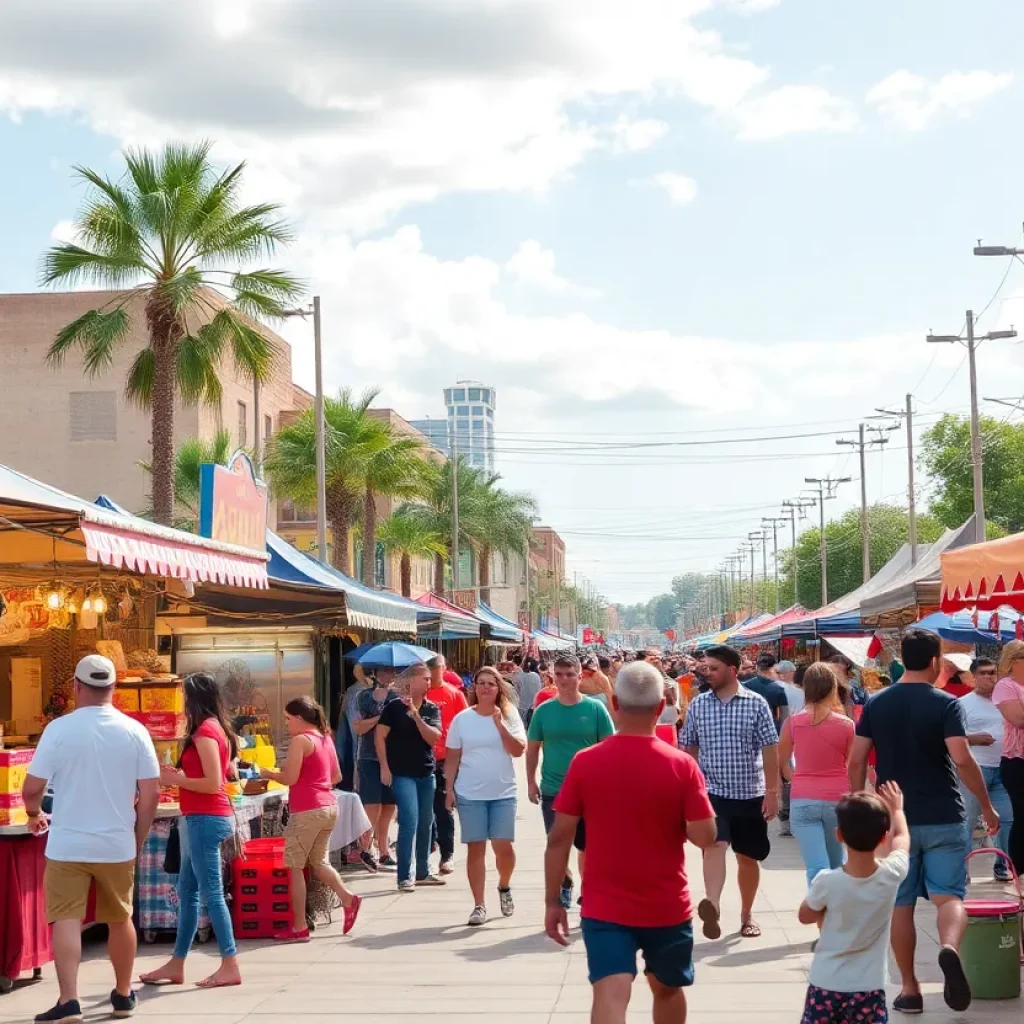 A collage of weekend activities in San Antonio, featuring food events, sports, and family fun.