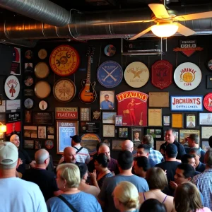 Crowd enjoying a performance at the Hard Rock Cafe in San Antonio