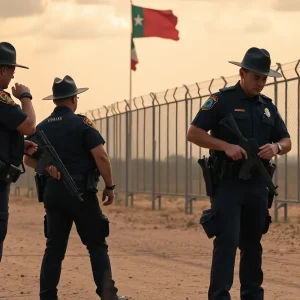 Law enforcement officials arrest gang members at Texas-Mexico border