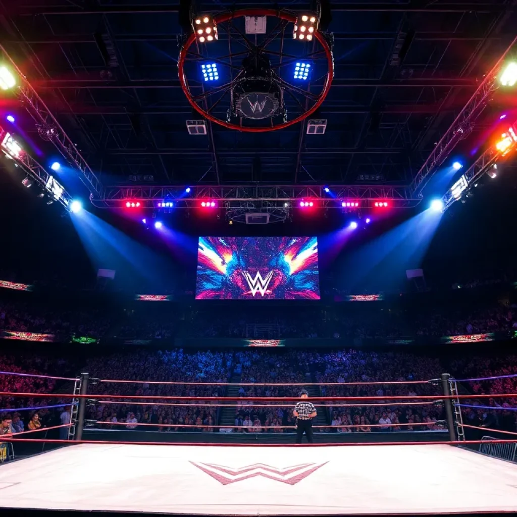 TNA Wrestling live event in Texas with dynamic wrestling action