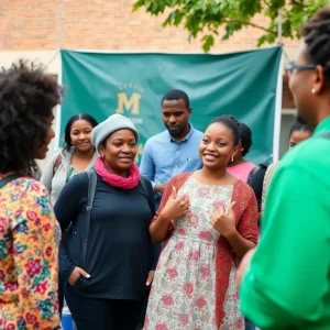 Community event celebrating Black History Month with art and music.