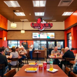 Church's Texas Chicken Restaurant Interior