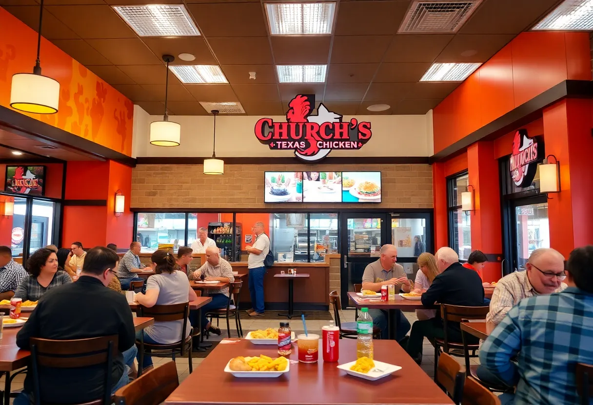 Church's Texas Chicken Restaurant Interior