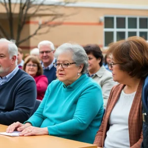 Residents engaged in discussion about school relocation proposal