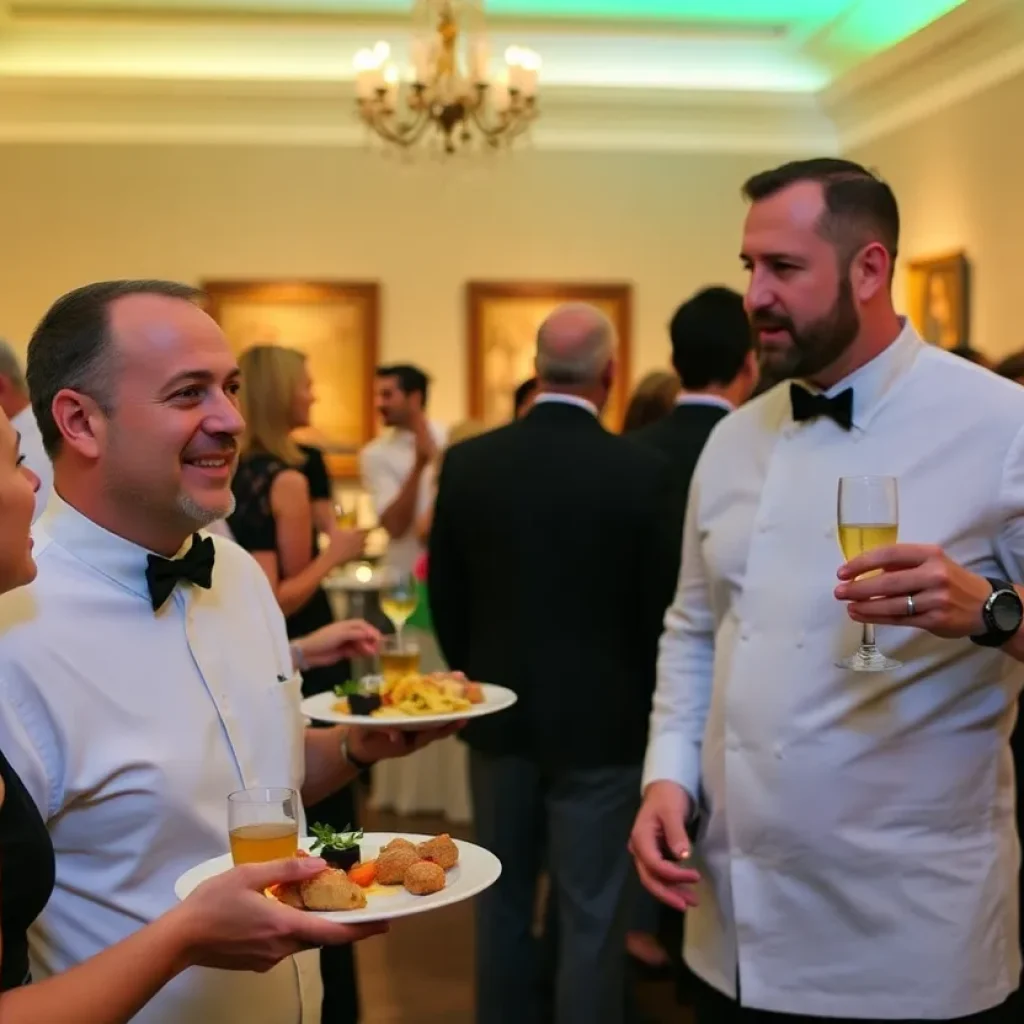 Guests enjoying gourmet food and drinks at the CultureMap Tastemaker Awards in San Antonio