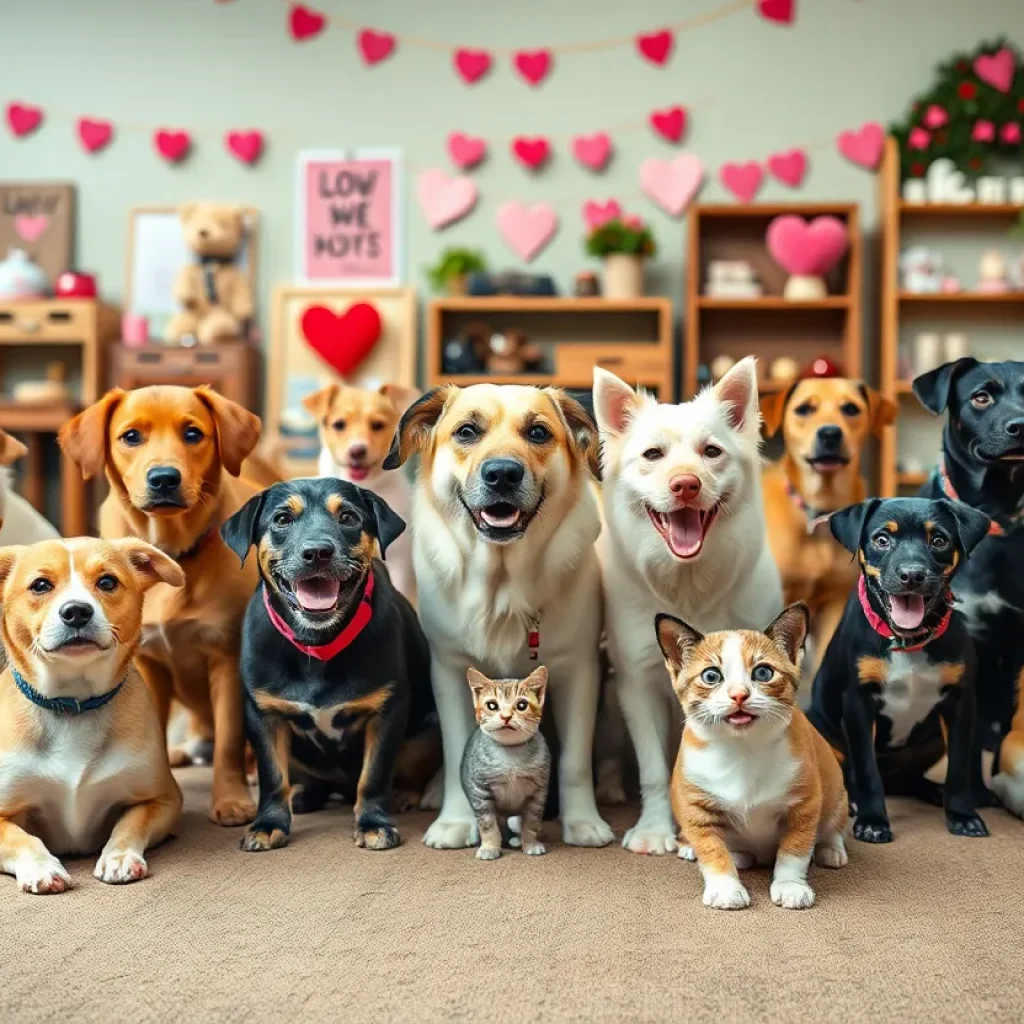 Adoptable pets at the Furr-Ever Valentine adoption special in San Antonio.