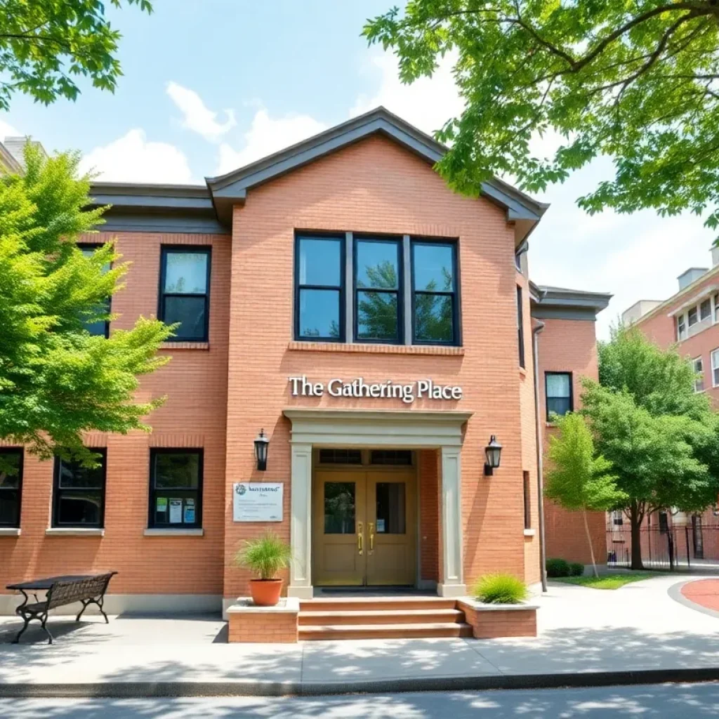 Exterior view of The Gathering Place school building