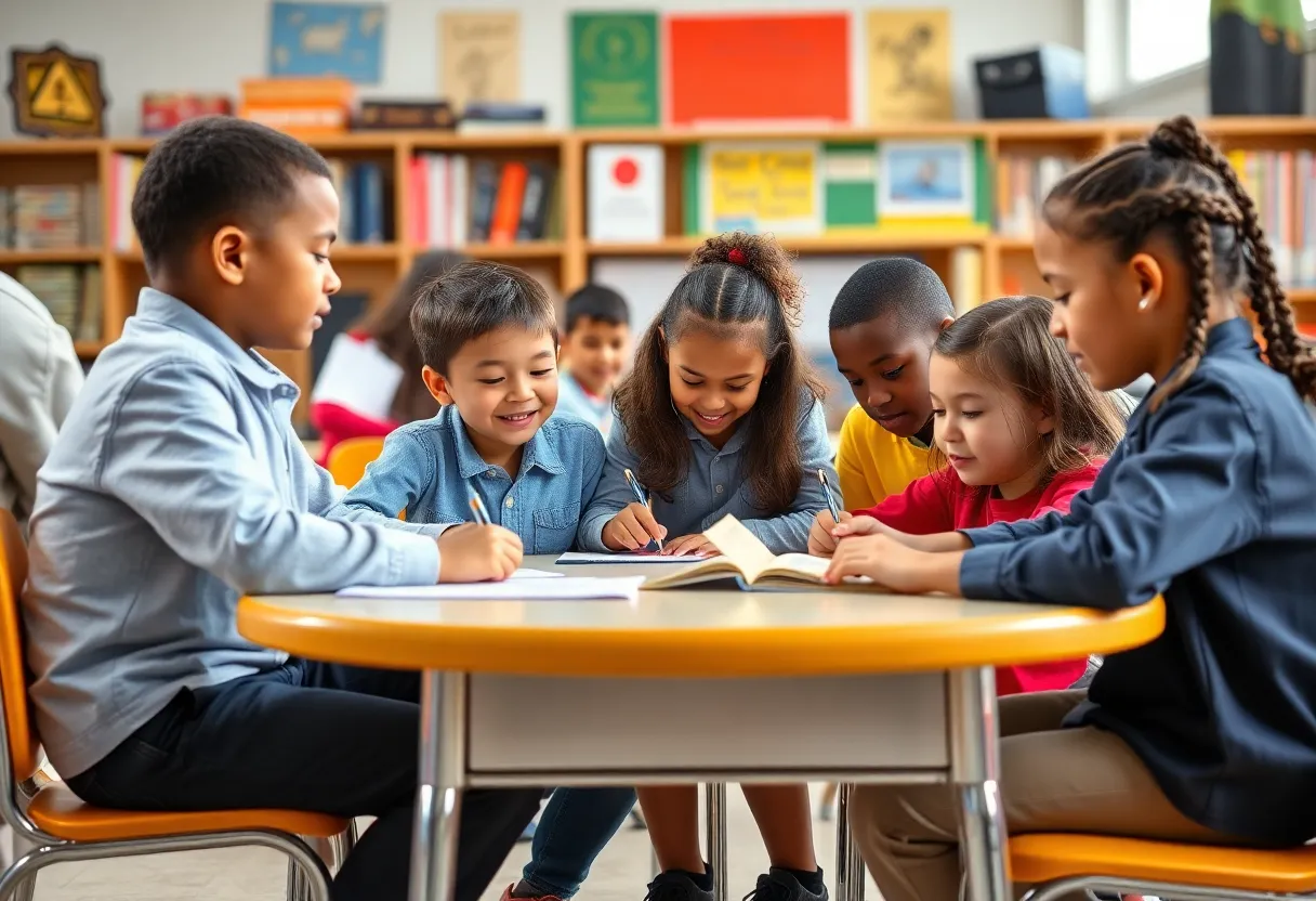 Students learning in a South San Antonio classroom