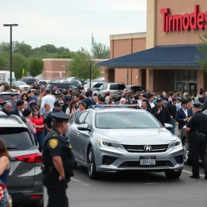 Police activity outside H-E-B supermarket in San Antonio