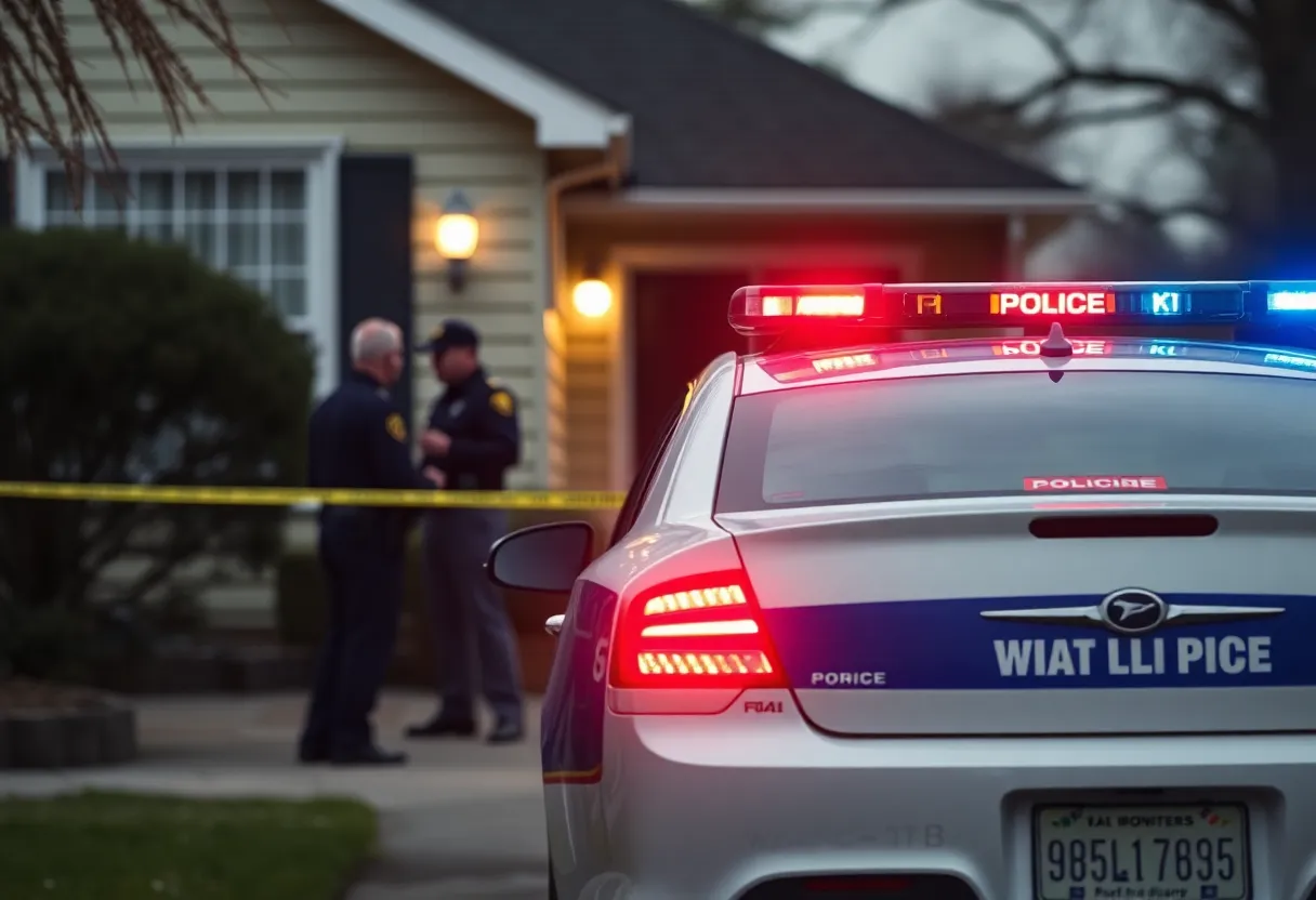 Police at a domestic violence scene in San Antonio