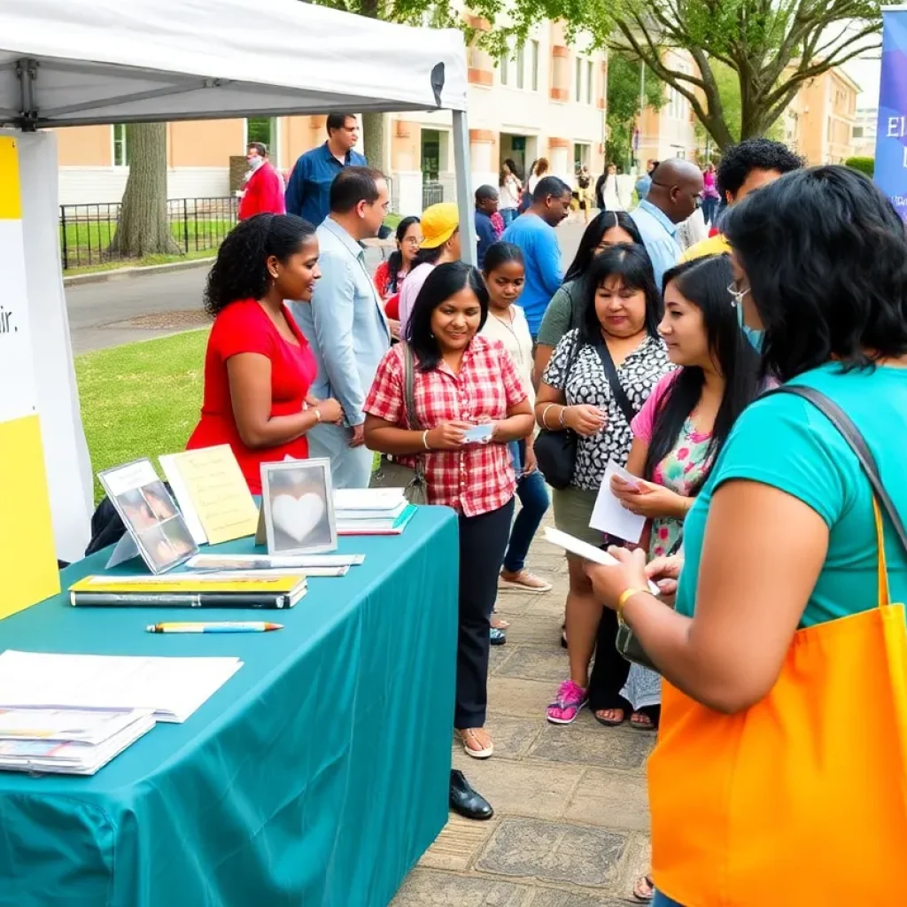 Health fair in San Antonio promoting free foot exams for diabetes care