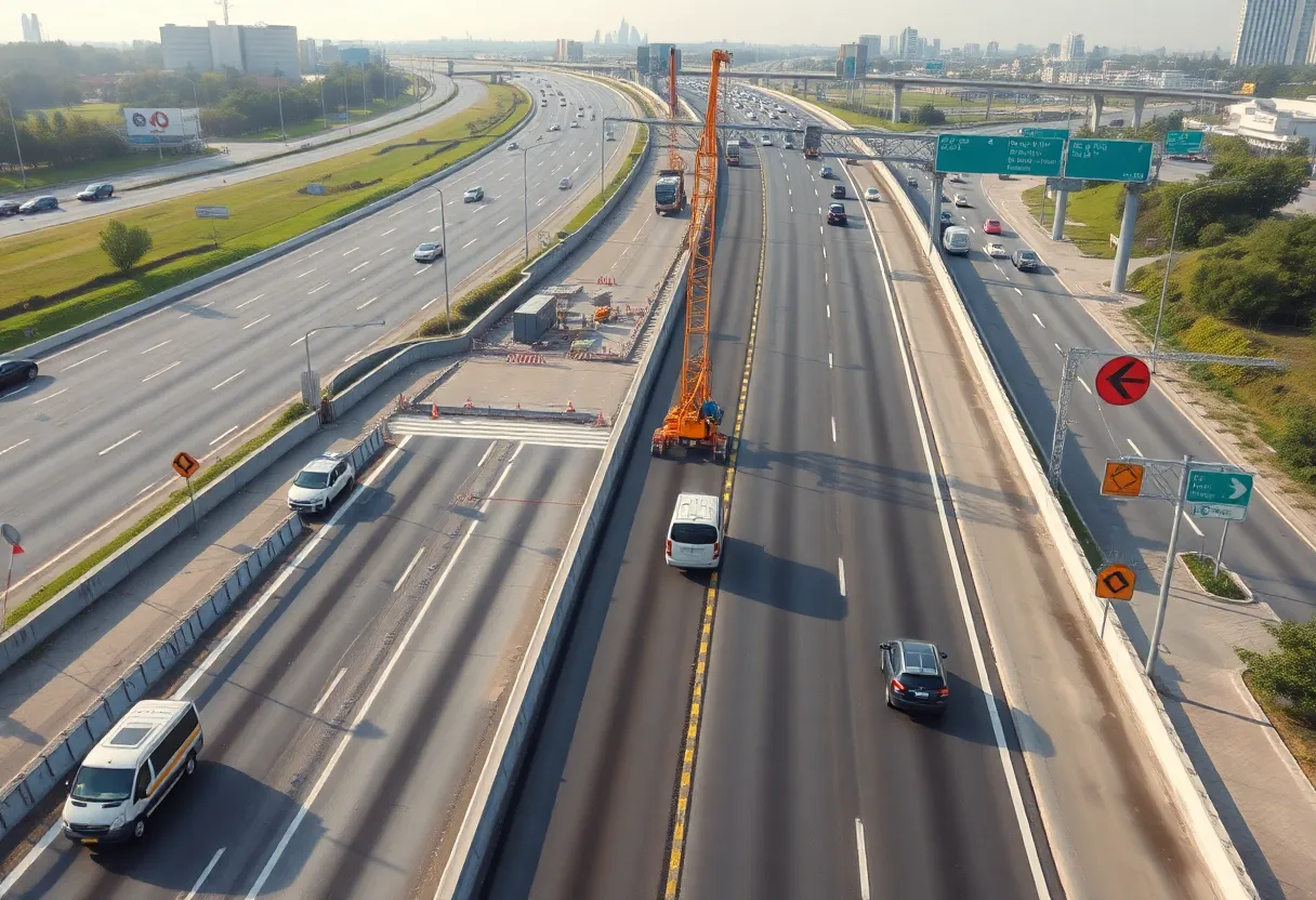 Construction work on San Antonio highways expansion