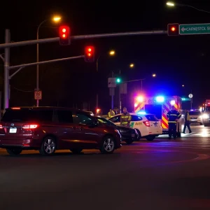 Emergency responders at a collision site in San Antonio