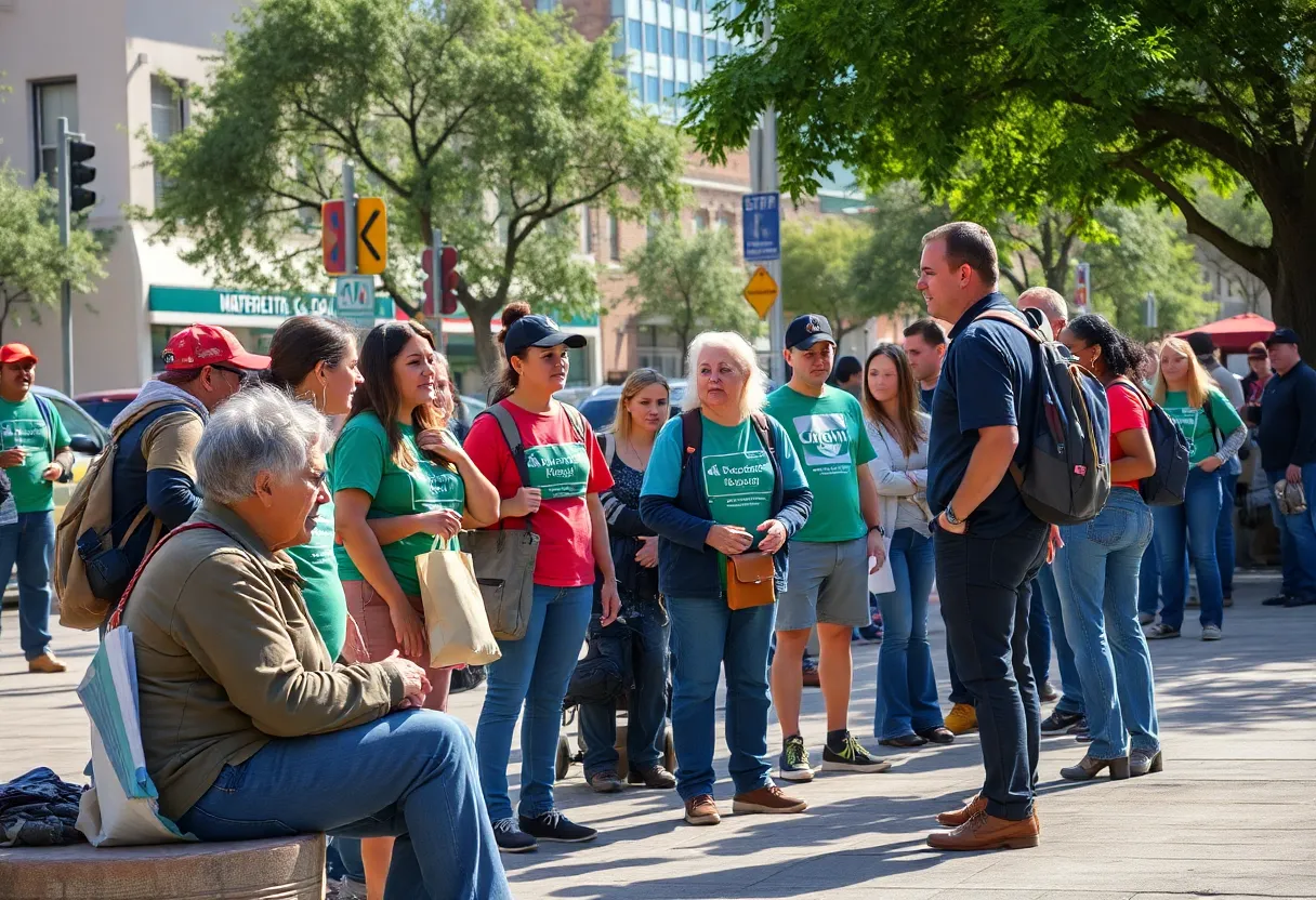 Volunteers conducting homelessness count in San Antonio