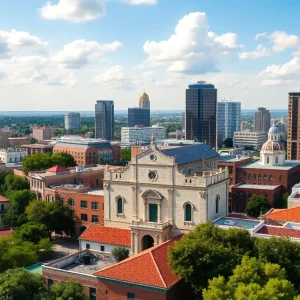 Vibrant city landscape of San Antonio, Texas