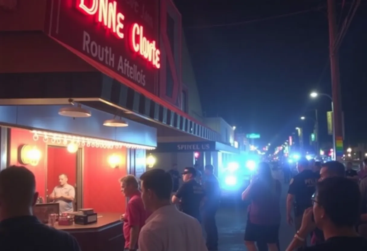 Police responding to an incident outside a San Antonio nightclub