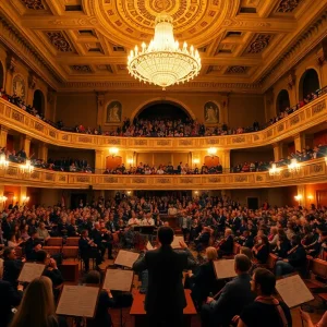 Audience enjoying the San Antonio Philharmonic concert at Scottish Rite Cathedral