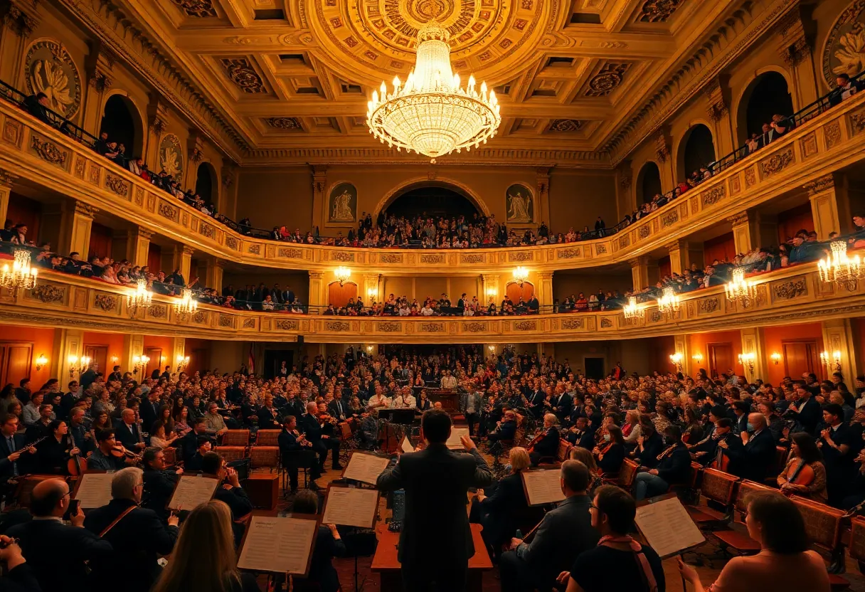 Audience enjoying the San Antonio Philharmonic concert at Scottish Rite Cathedral