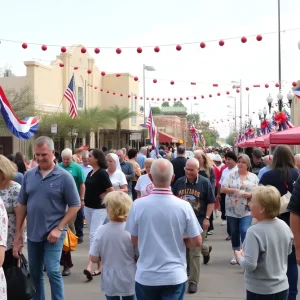 Community celebration in San Antonio for Presidents Day