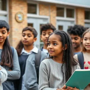 Students learning in a safe school environment