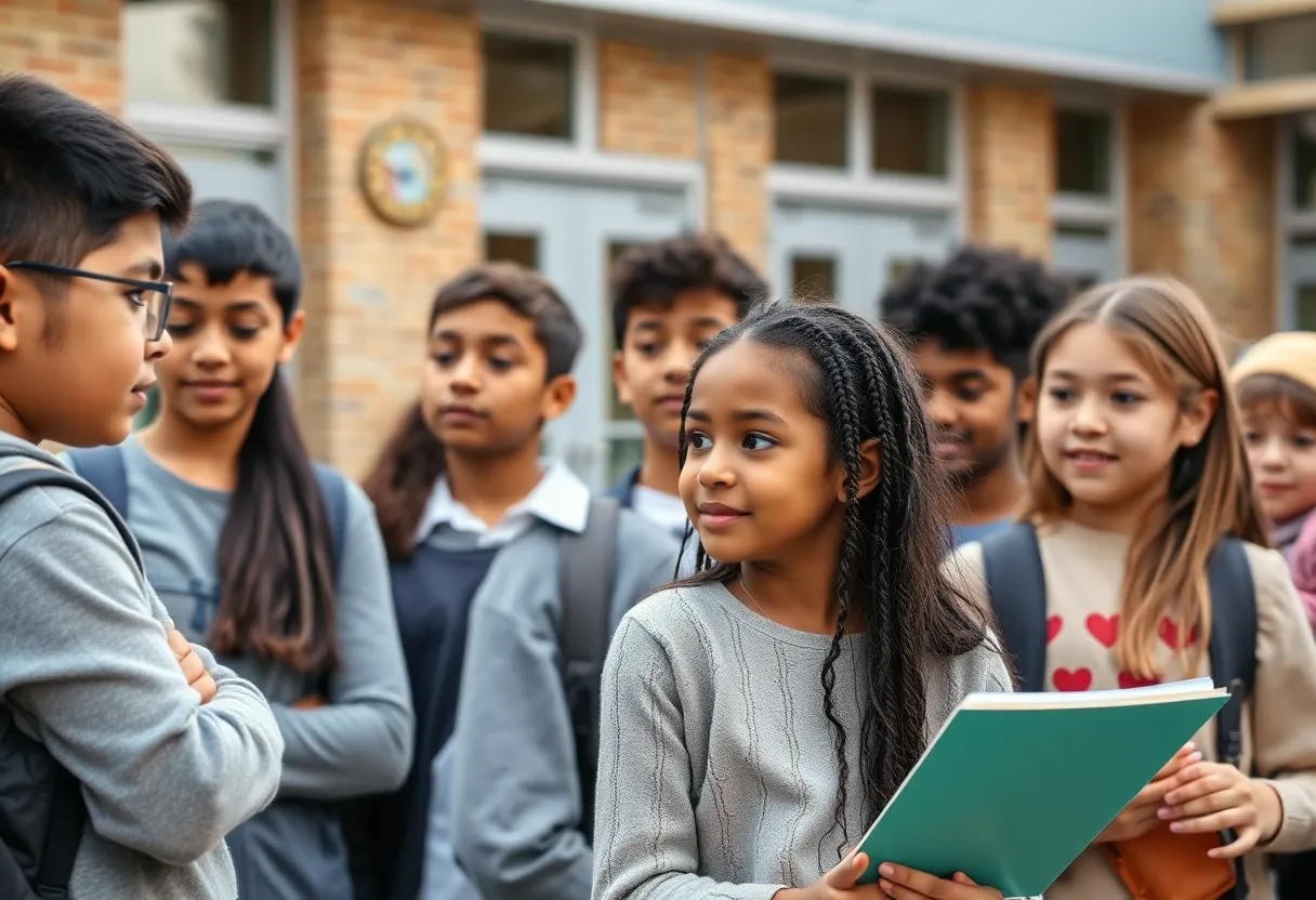 Students learning in a safe school environment