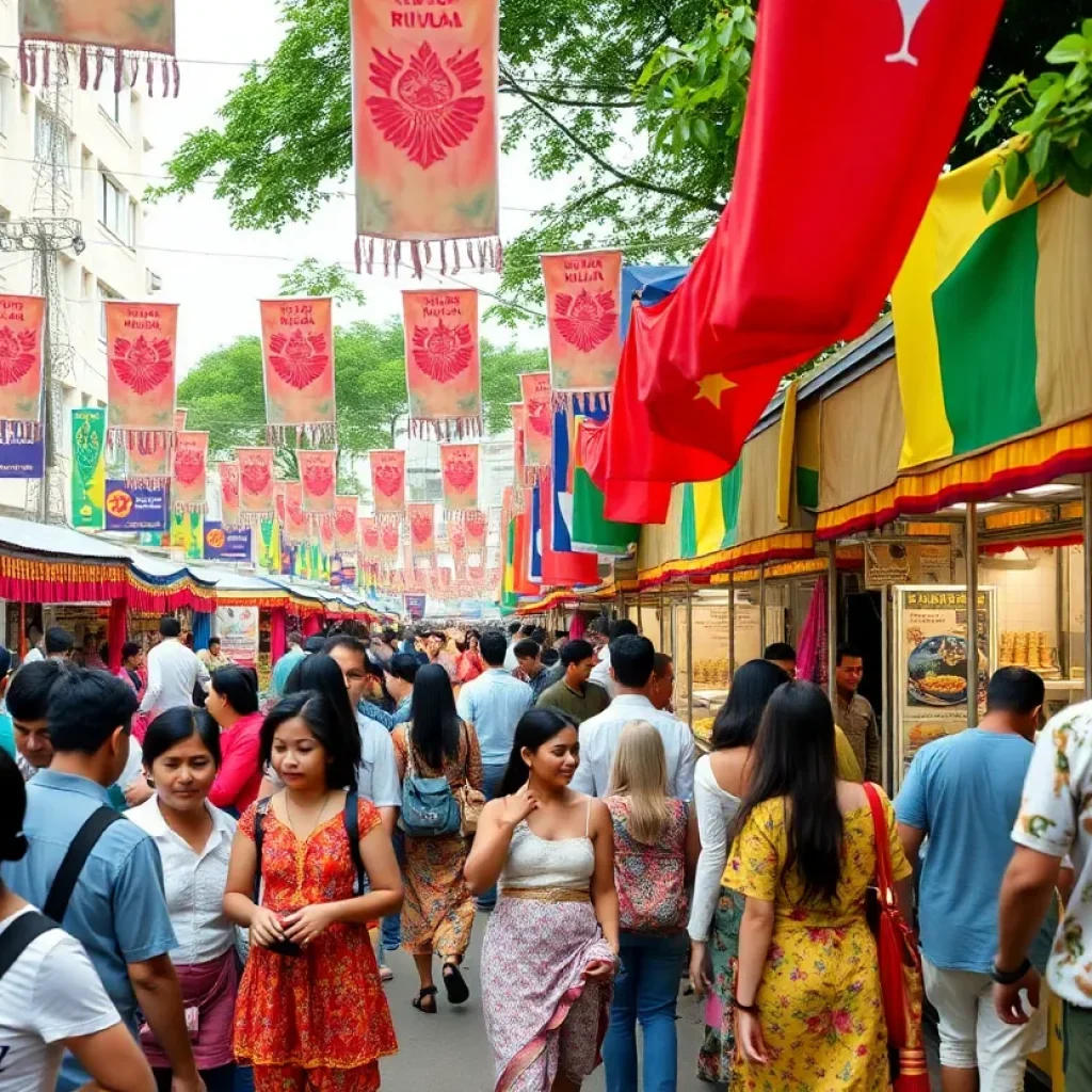 Community celebration at San Antonio's Silk Road Cultural Corridor