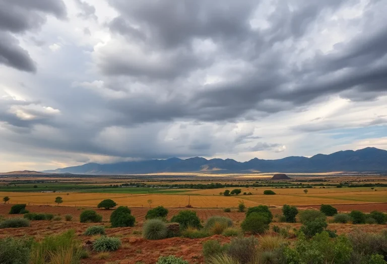 Agricultural landscape in South Africa depicting diversity.