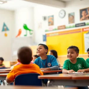 Students actively participating in school activities in South San Antonio