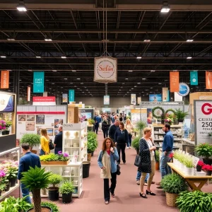 San Antonio Spring Home + Garden Show featuring various home and garden products.