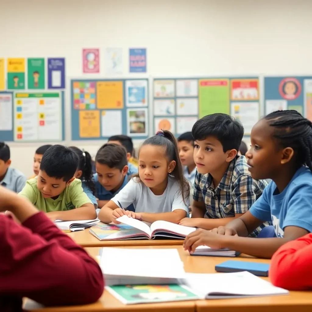 Students engaged in classroom learning in Texas