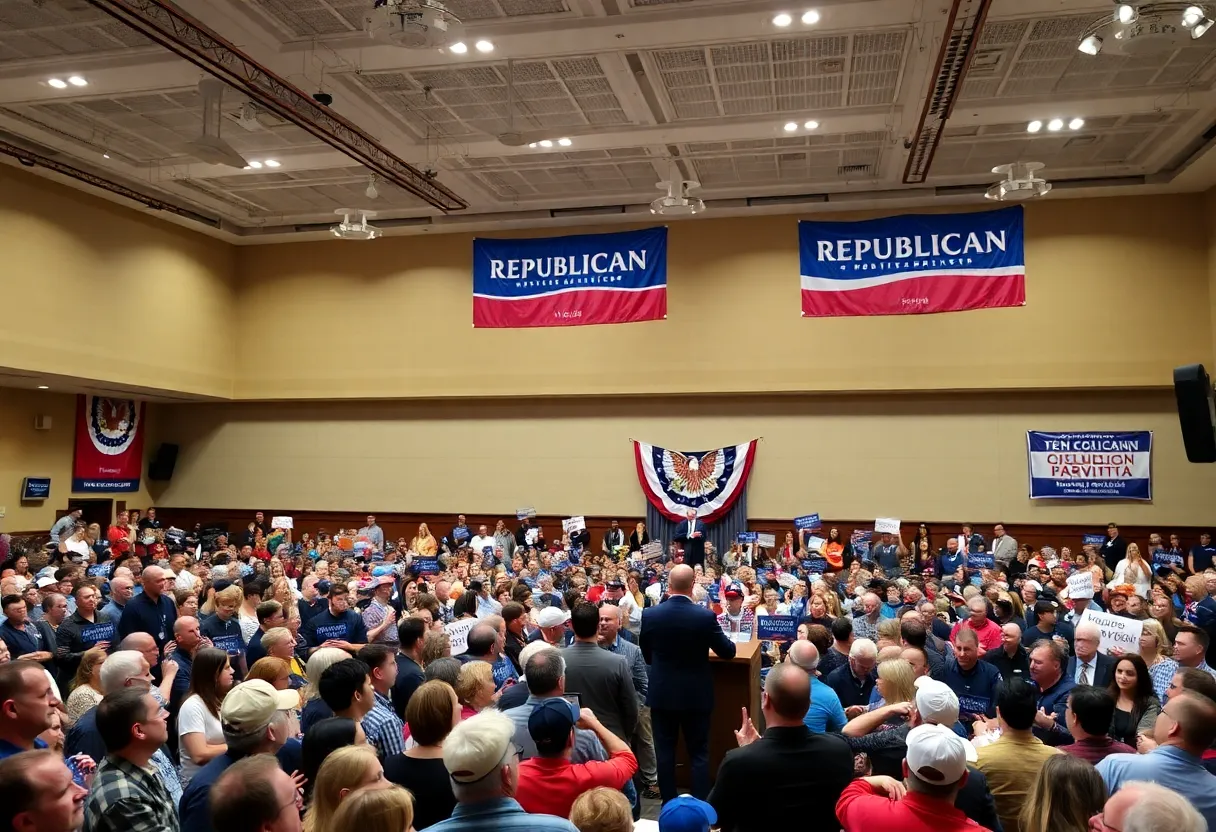 Conference audience during Trump’s speech at CPAC.